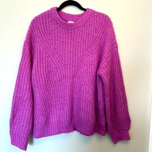 Women’s A New Day Vibrant Purple Sweater. Great for Valentine's! Size L.